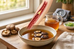 椎茸のもどし汁で血管を健康に保ち血圧・コレステロールをコントロール